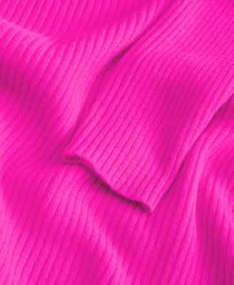 Women's 100% Cashmere Turtleneck Midi Sweater Dress, Macy's Exclusive