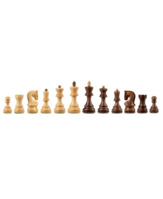 Zagreb Chess Pieces, Acacia and Boxwood