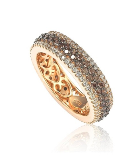 Украшения Suzy Levian New York Suzy Levian Sterling Cubic Zirconia Multi-Row Eternity Band