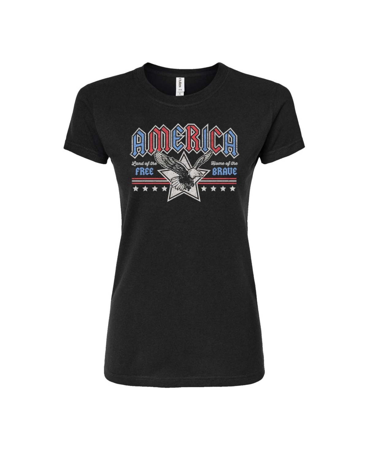 Trendy Juniors Usa Eagle Graphic Tee - Black