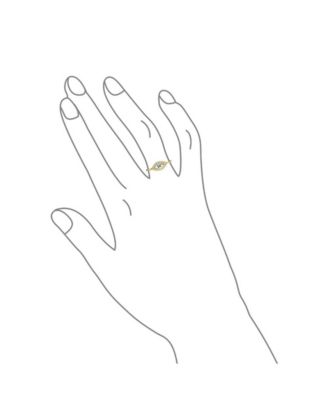 Minimalist Midi Knuckle 1MM Band Stackable Delicate CZ Halo Evil Eye Ring Sterling Silver