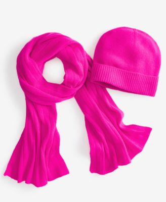 Ribbed 100% Cashmere Scarf, Created for Macy's