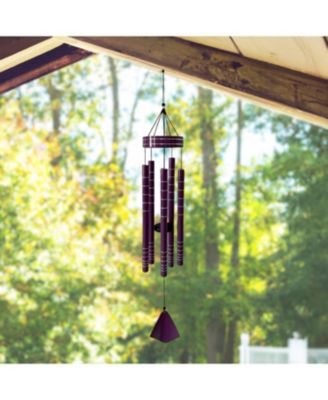 40" Long Purple Tuned Traditional Wind Chime Home Decor Perfect Gift for House Warming, Holidays and Birthdays