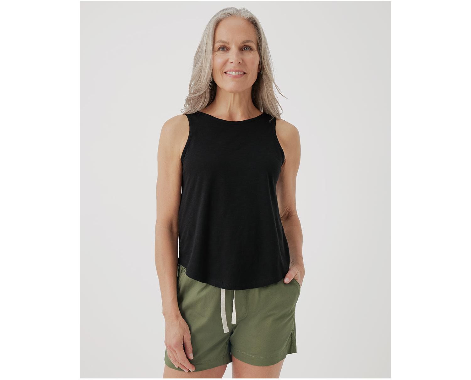 Women's Organic Cotton Featherweight Slub Reversible Tank