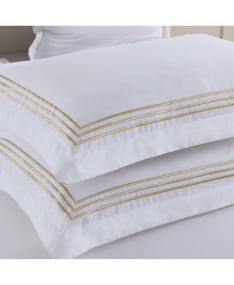 Adeline 100% Cotton Percale Embroidered 3-Pc. Duvet Cover Set, King/CalKing