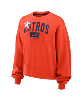Women's Orange Houston Astros Pullover Sweatshirt