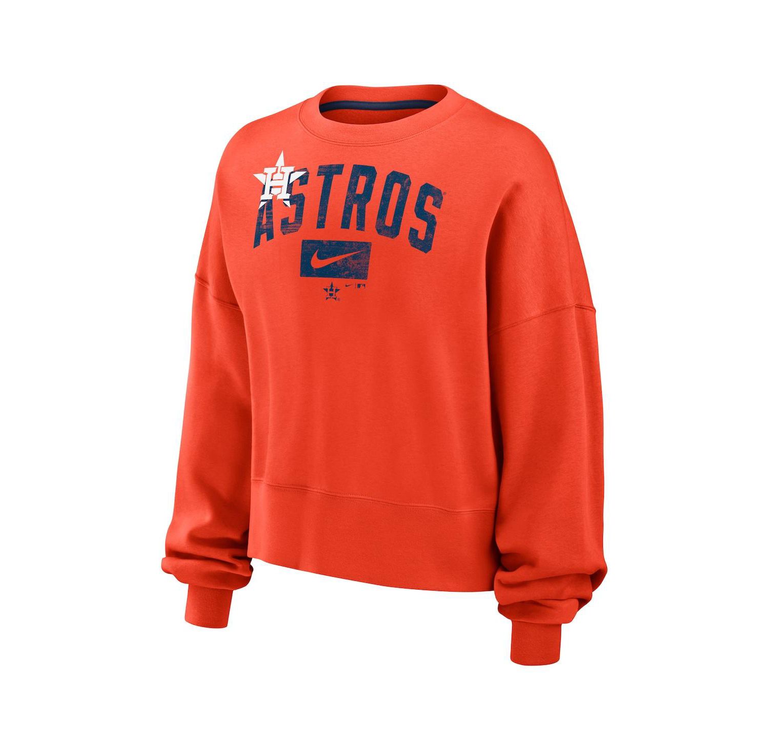 Women's Orange Houston Astros Pullover Sweatshirt