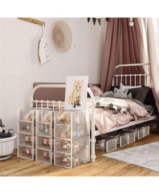 Pack Of 18 Stackable Shoe Storage Organizers, Versatile And Foldable For Sneakers