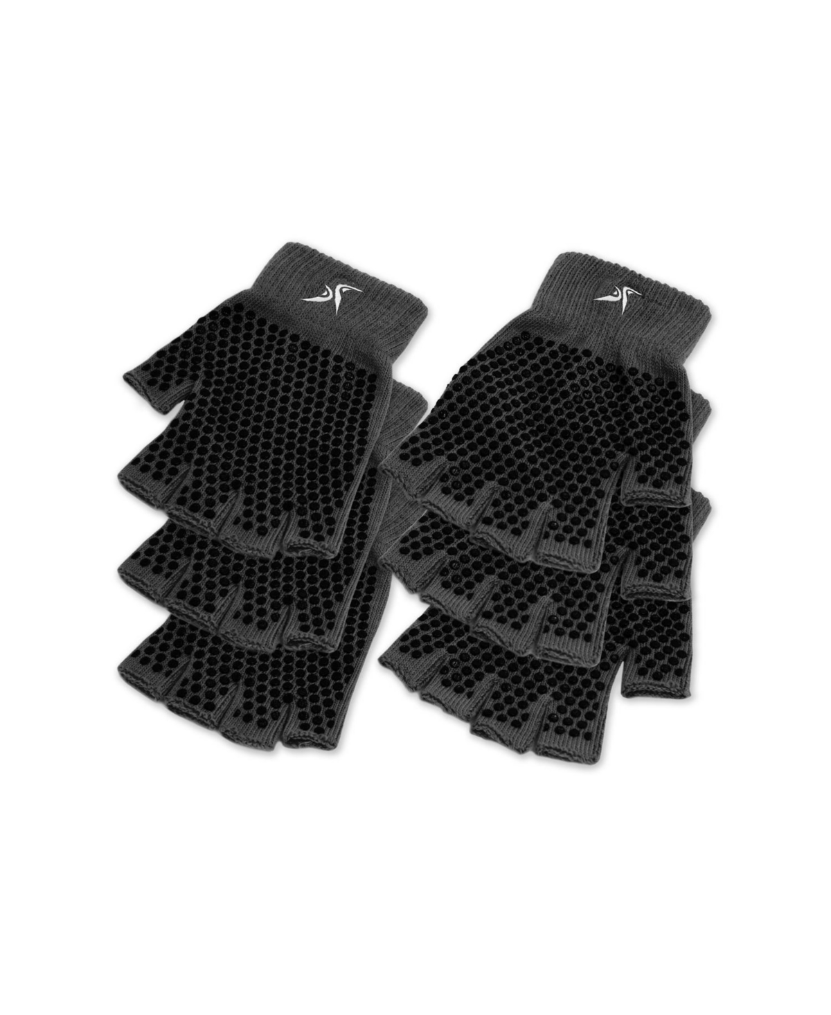 Grippy Yoga Gloves, 3PK - Grey