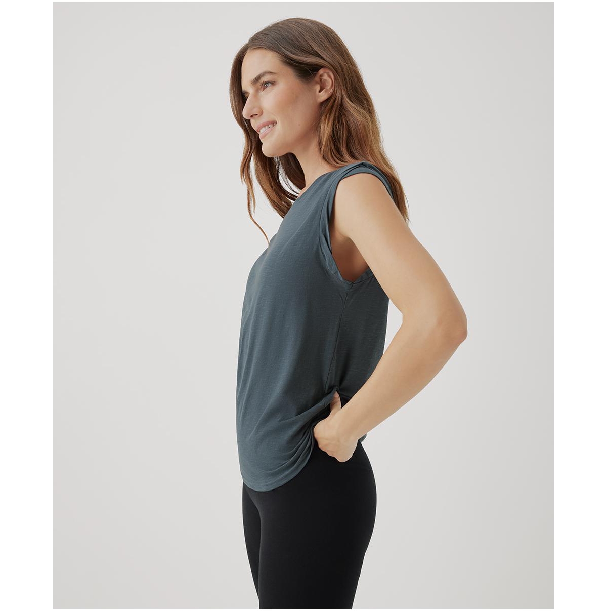 Pact Women's Cotton Tissue Slub Muscle Tee