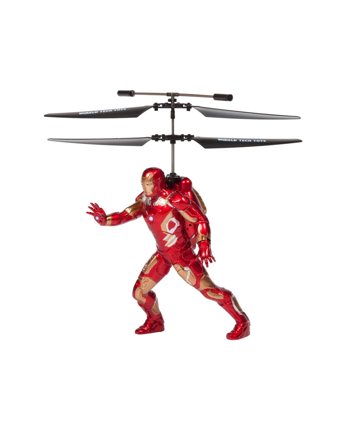 Детская игрушка World Tech Toys Avengers Iron Man Twin-Rotor LED Remote Control Helicopter — фото 3