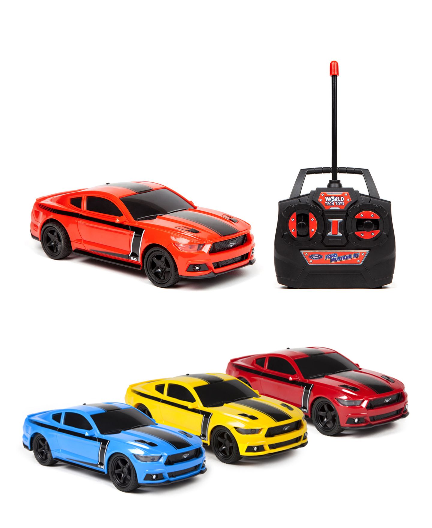 Детская игрушка World Tech Toys 1:24 Licensed Ford Mustang RC Car, цвет: Разноцветный — фото 1
