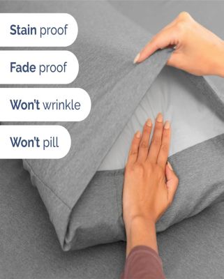 4 Piece Extra Deep Pocket Microfiber Sheet Set - Queen