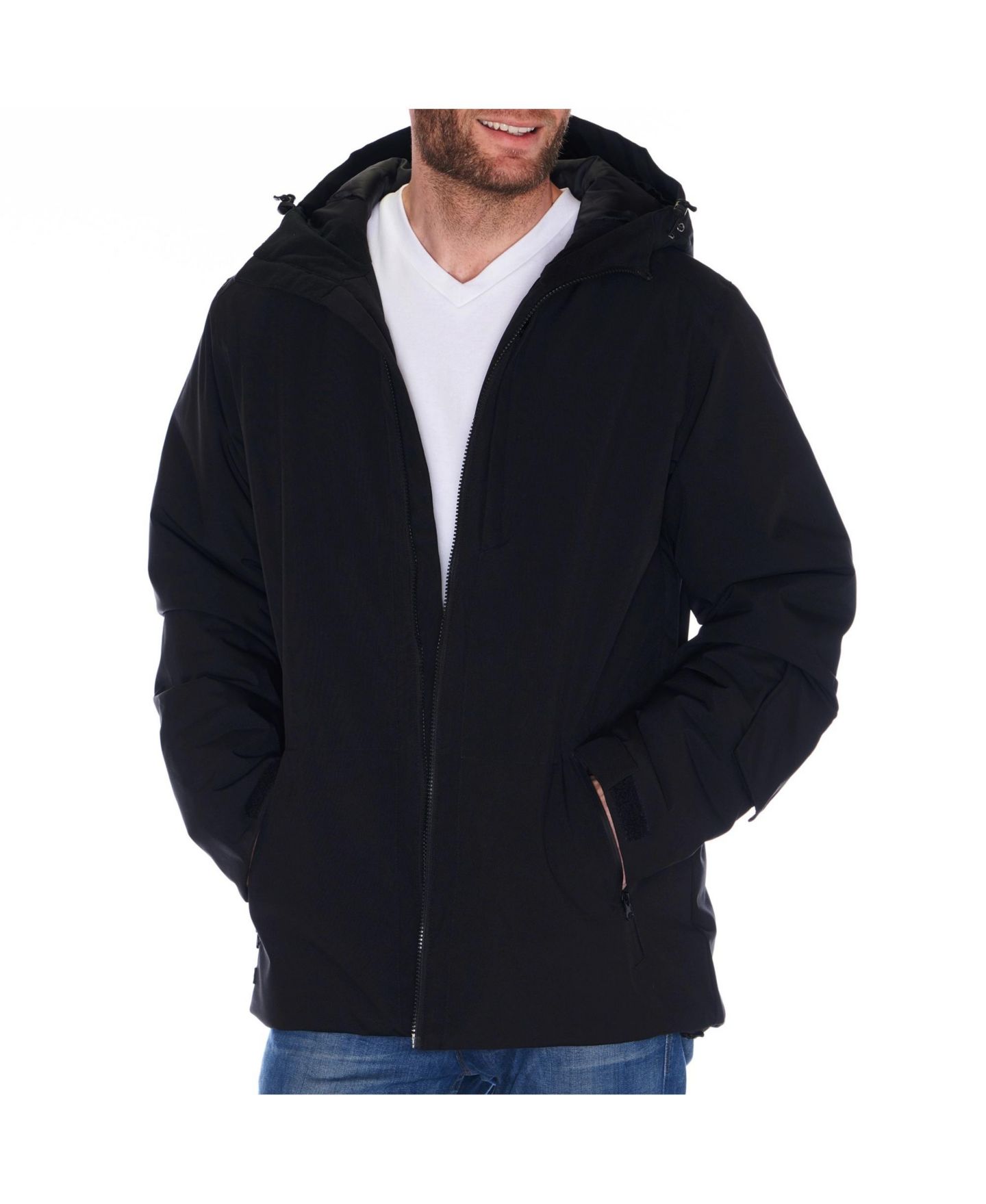 Мужская куртка Alpine Swiss Waterproof Ski Jacket Snowboarding Winter Snow Coat Raincoat, цвет: Чёрный — фото 3
