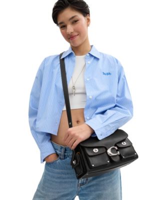 Cargo Turnlock Soft Tabby Leather Shoulder Bag
