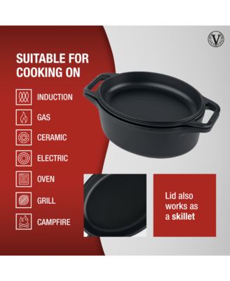 6-Quart Cast Iron Oval Bread Cooker