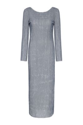 Women's Striped Dress with Low Back