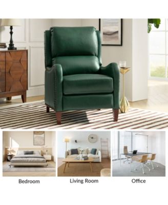 1 piece Leather Pushback Recliner chair