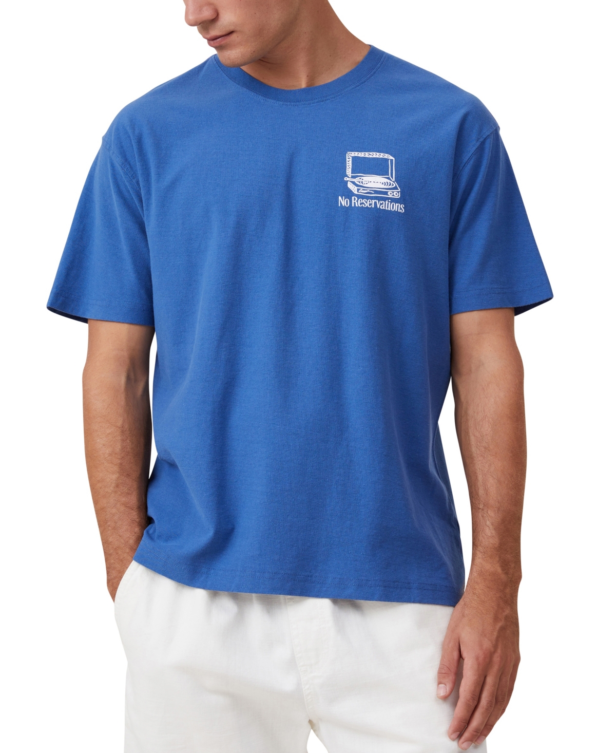Cotton On Men's Premium Loose Fit Art T-Shirt -Vinyl