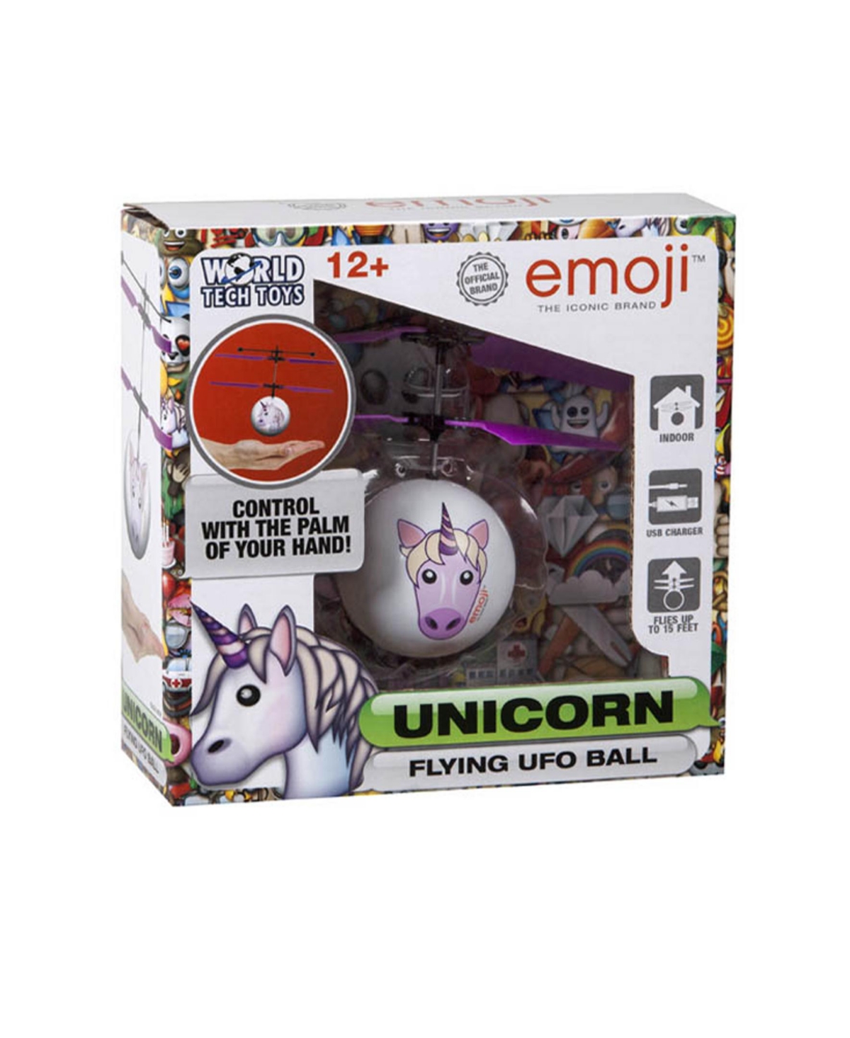 World Tech Toys Unicorn Emoji Ir Ufo Ball Helicopter In Multi