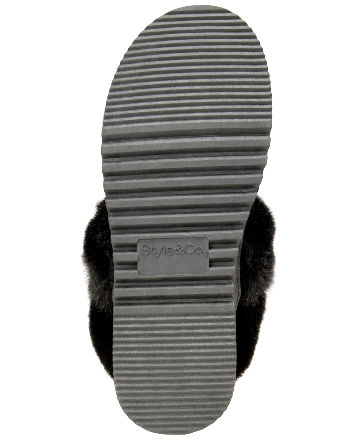 Style & Co Women's Lolaa Cozy Clog Slippers, Created For Macy's In Black