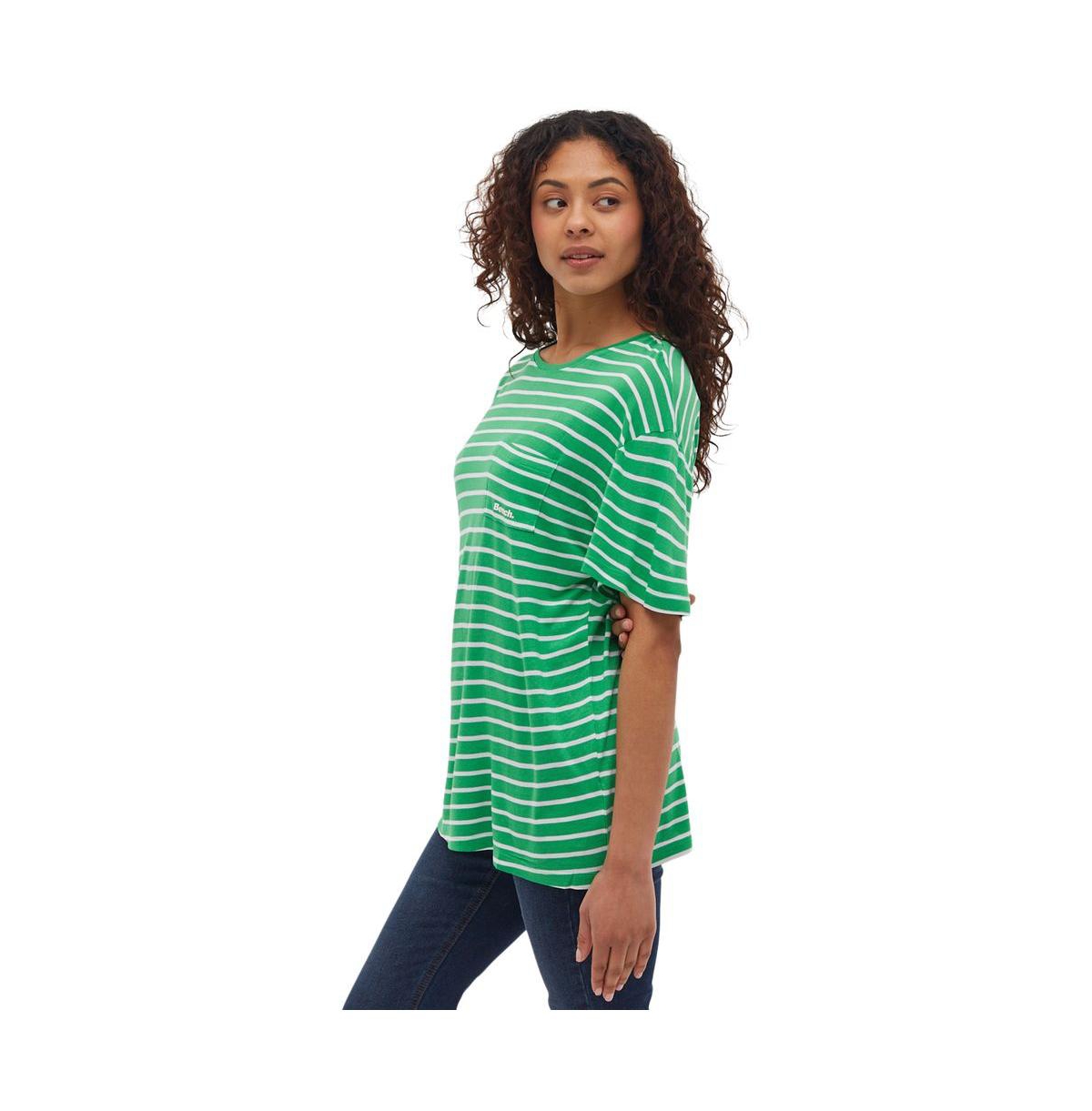 Bench Dna Women's Nouria Striped Pocket Tee