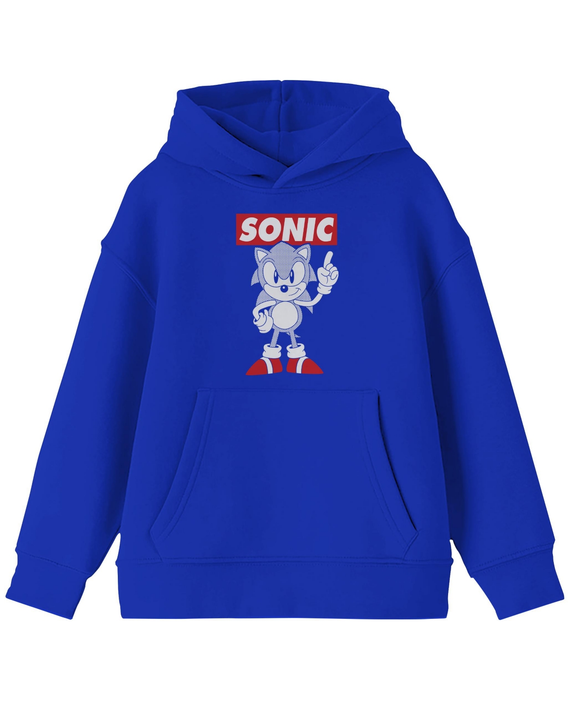 Sonic The Hedgehog Boys Classic Character Youth RoyalHoodie - Blue