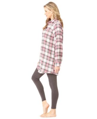 Women's Plus Size Plaid PJ Set