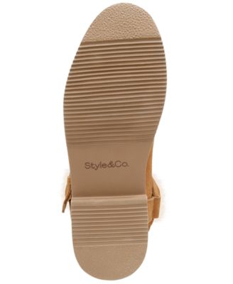 Women's Korri Pull-On Buckled Winter Booties, Created for Macy's