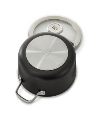 Graphite Non-stick Ceramic Stockpot 8", 3.3qt. With Glass Lid, Sustainable Recycled Material