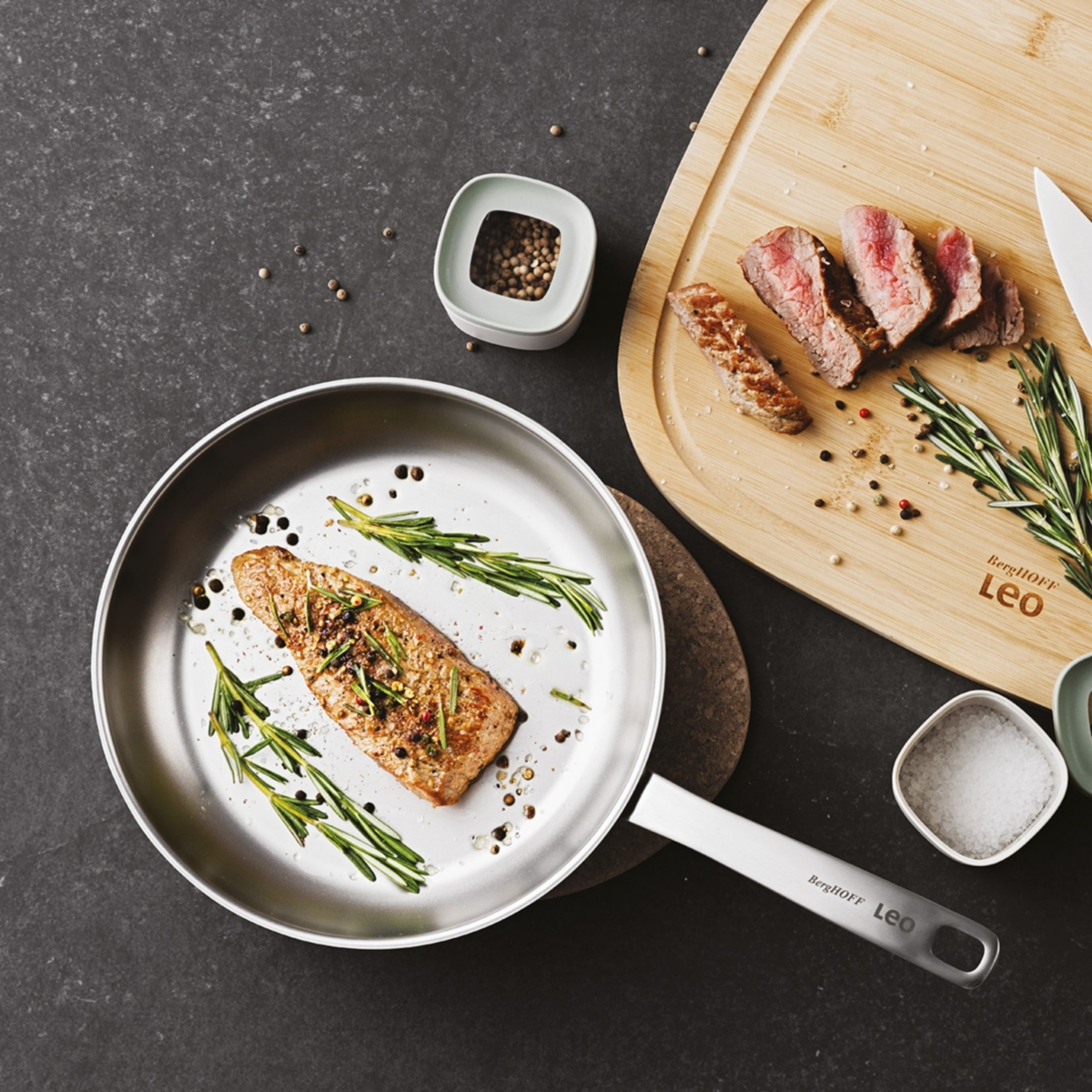 BergHOFF Graphite Recycled 18/10 Stainless Steel Frying Pan 10"