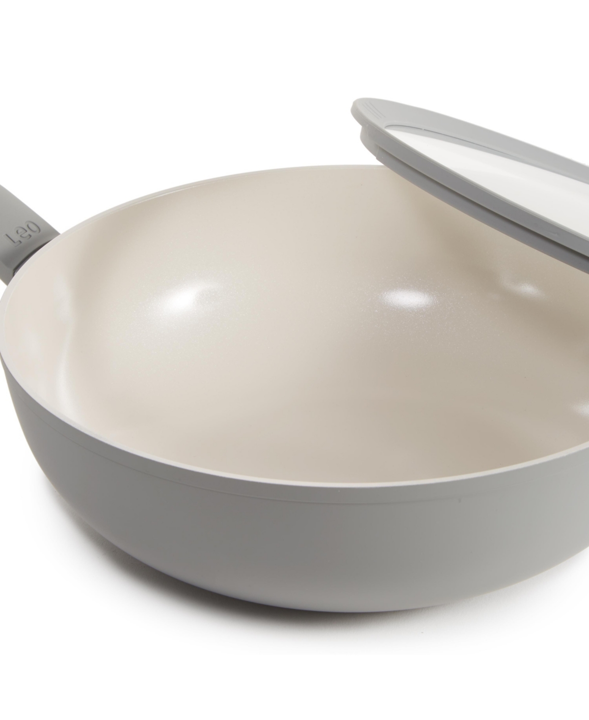 BergHOFF Balance 4Pc Non-stick Ceramic Stockpot and Wok Pan Set, Glass Lids, Recycled Aluminum