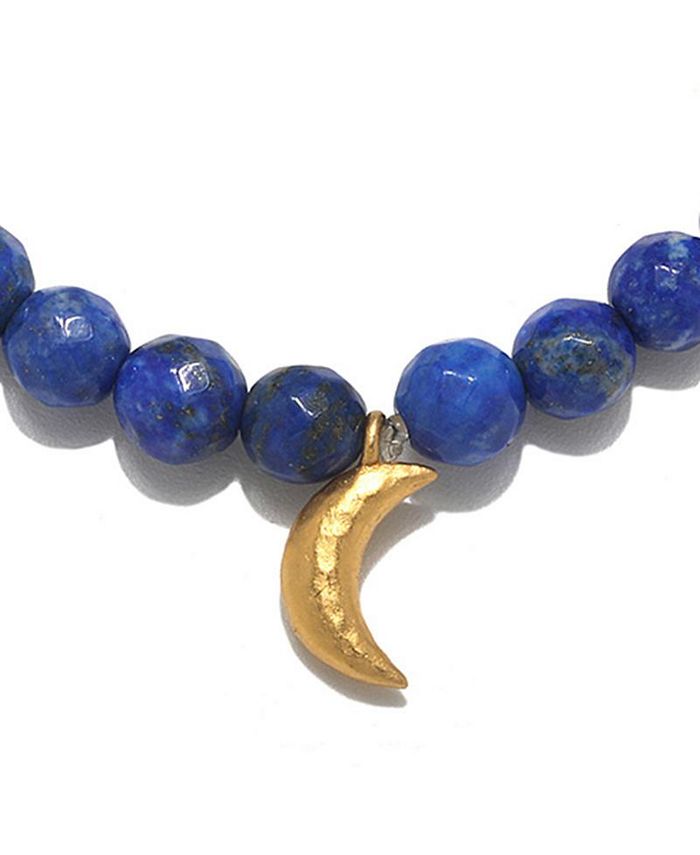 Satya Jewelry Divine Protection Moon Lapis Gemstone Bracelet - Macy's