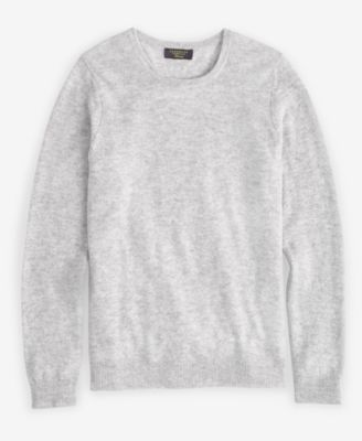 100% Cashmere Women's Petite Long-Sleeve Crewneck Sweater, Created for Macy's