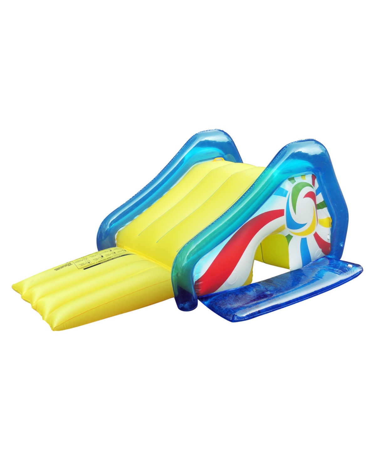 Yellow and Blue Pool Side Slide With an Attached Sprayer 98-Inches - Yellow