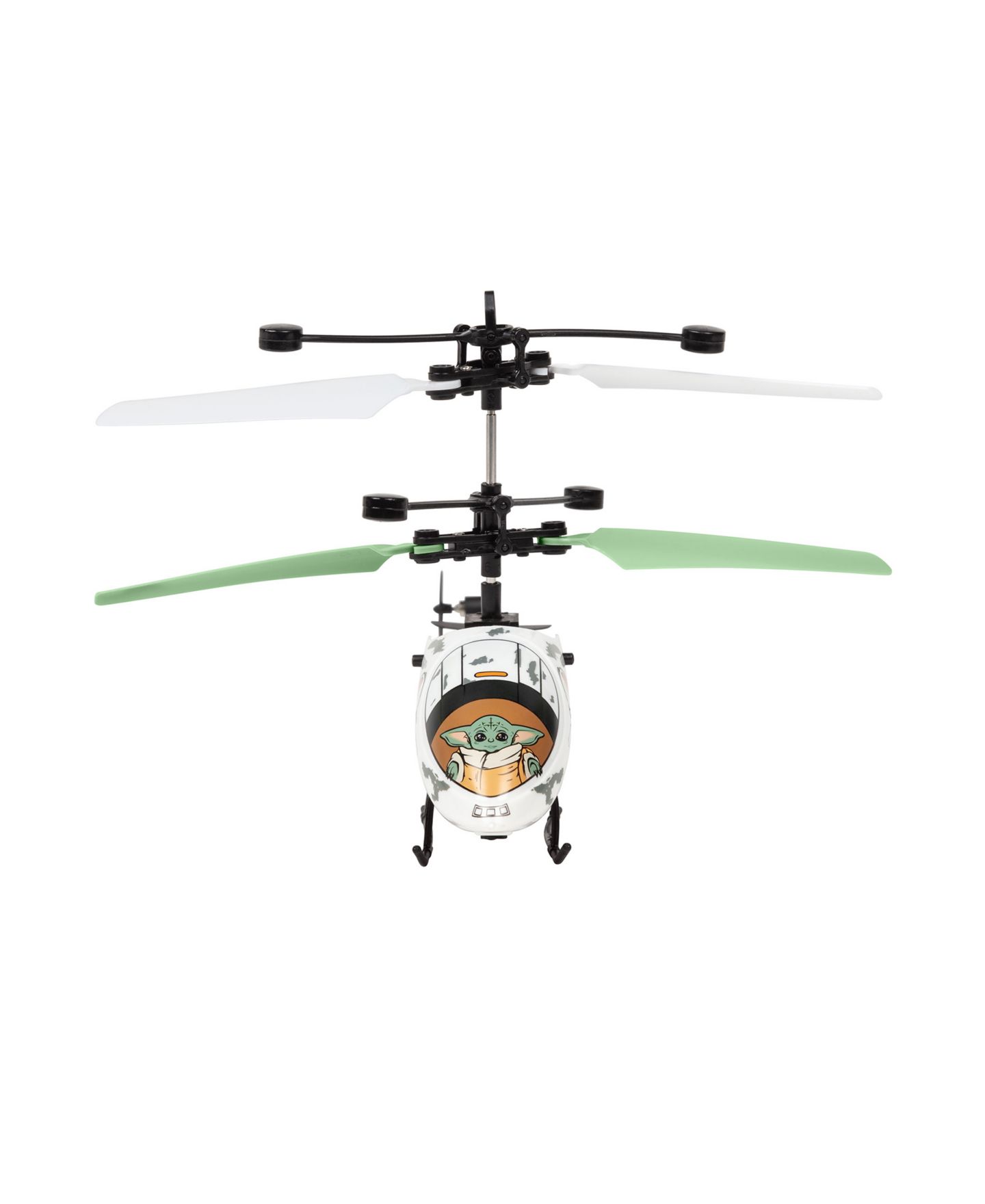 Детская игрушка World Tech Toys Star Wars The Mandalorian Baby Yoda Motion Sensor LED Light RC Helicopter — фото 4