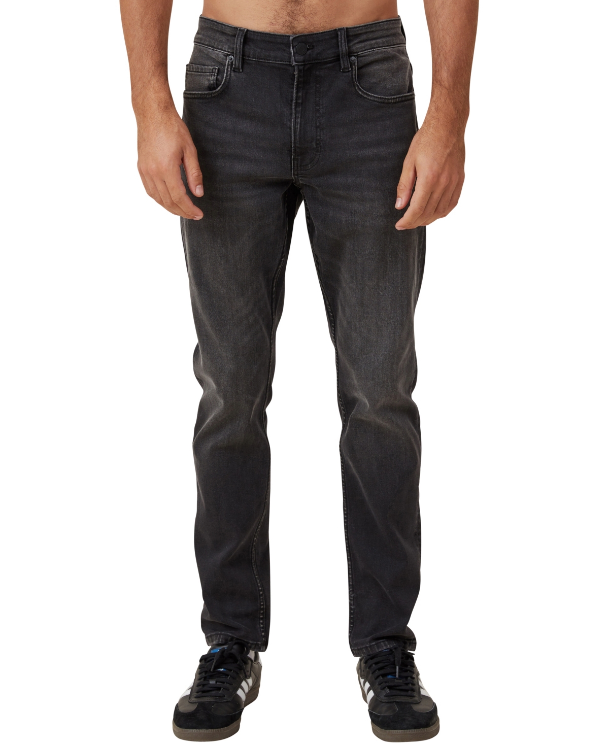 Shop Cotton On Men's Slim Tapered Jean In Dreamy Black