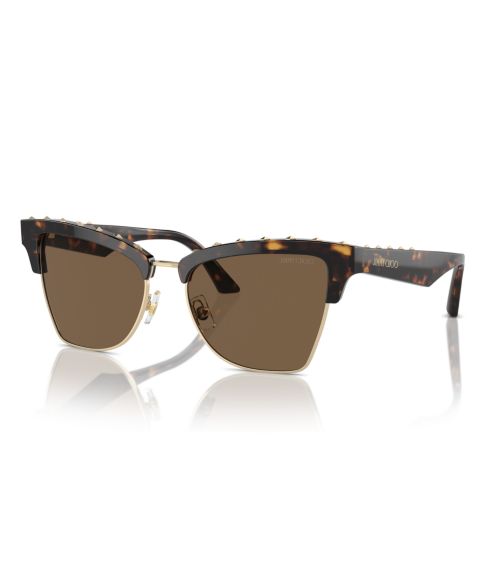 Женские солнцезащитные очки Jimmy Choo Sunglasses, JC5014, цвет: Тёмный коричневый