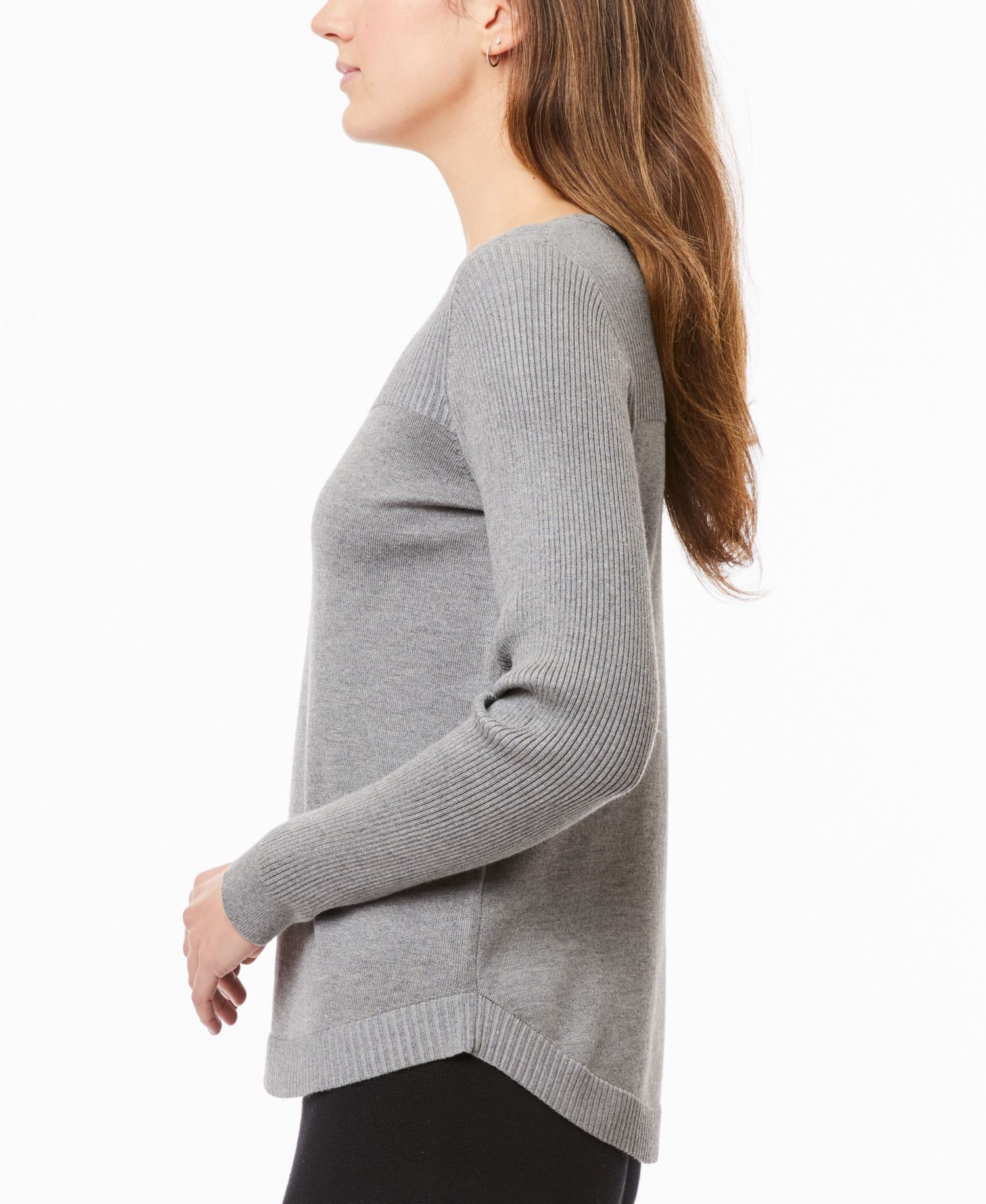 Women's Boat Neck Long-Sleeve Sweater