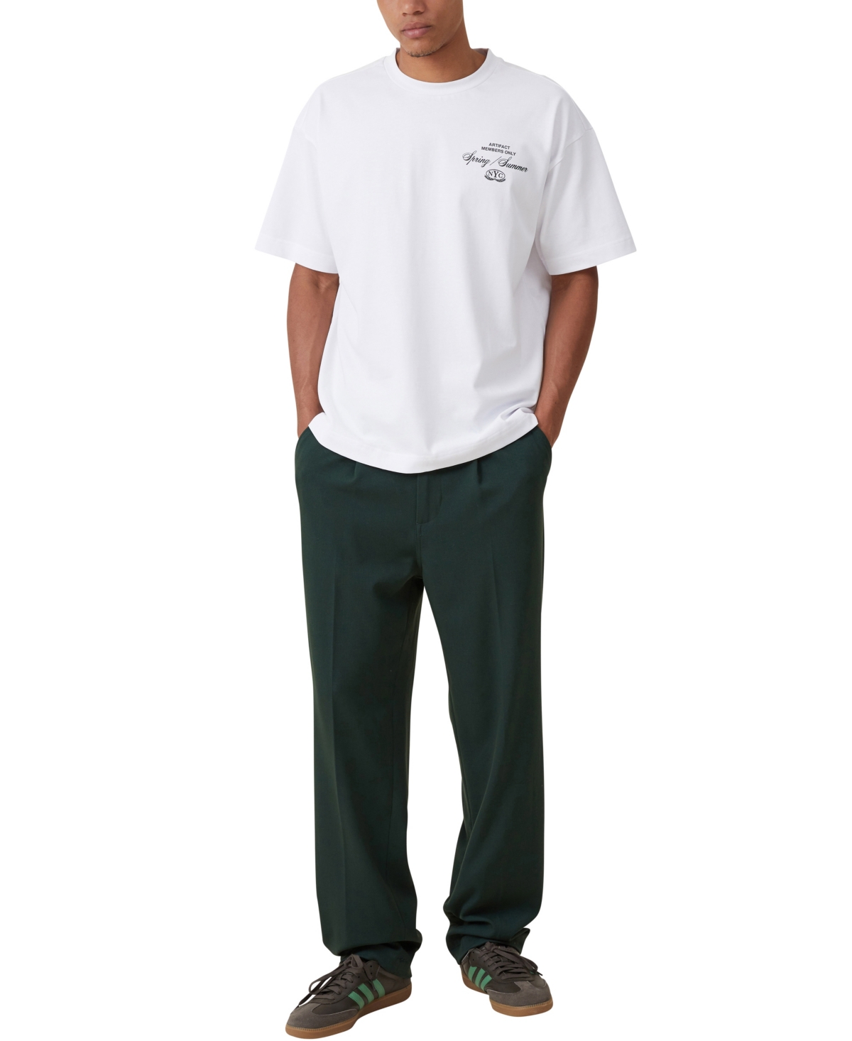 Cotton On Men's Box Fit Text T-Shirt