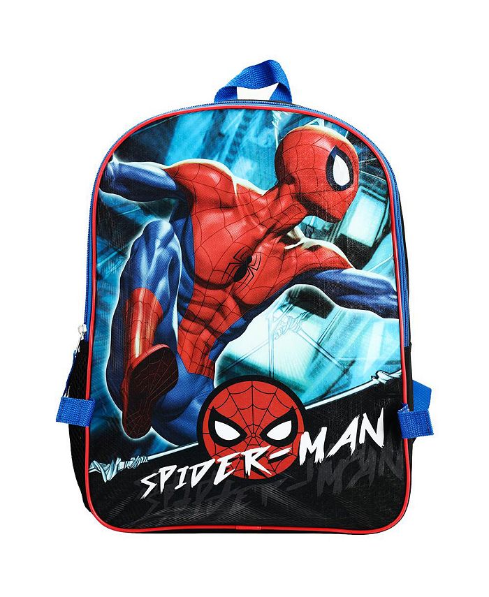 Marvel Spiderman superhero Kids Backpack and Lunch box Set for boys ...