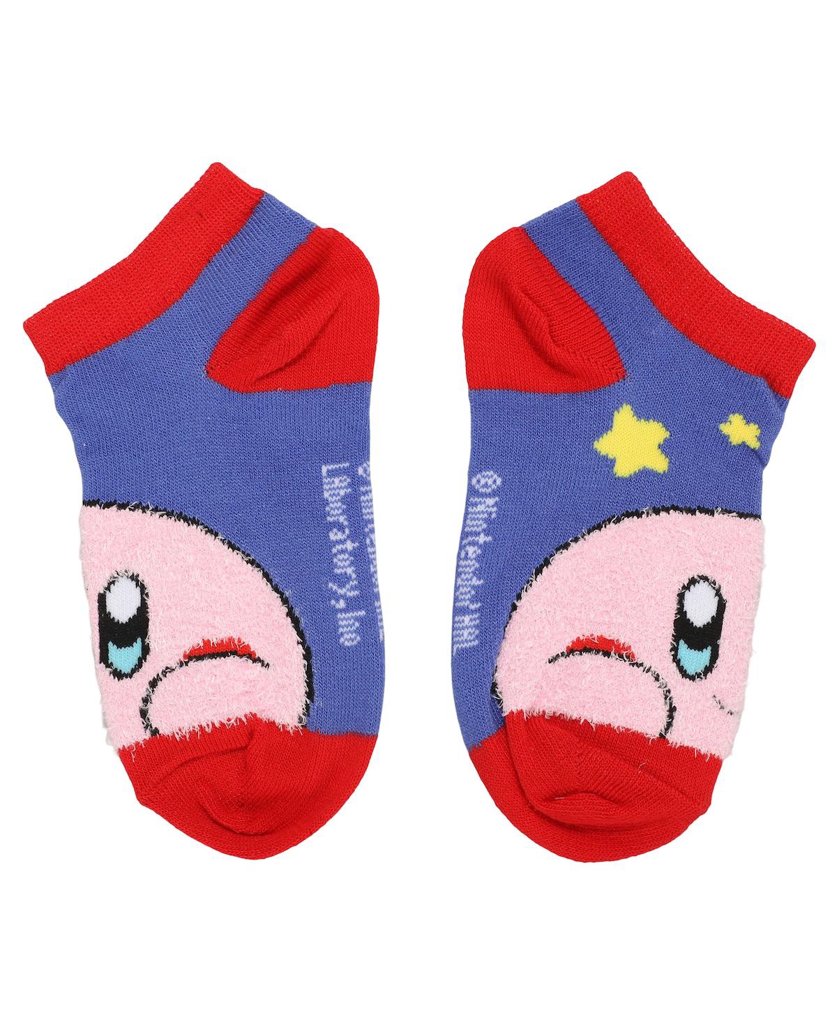 Kirby Boys Character Art 6-Pack Youth Ankle Socks With Chenille Elements