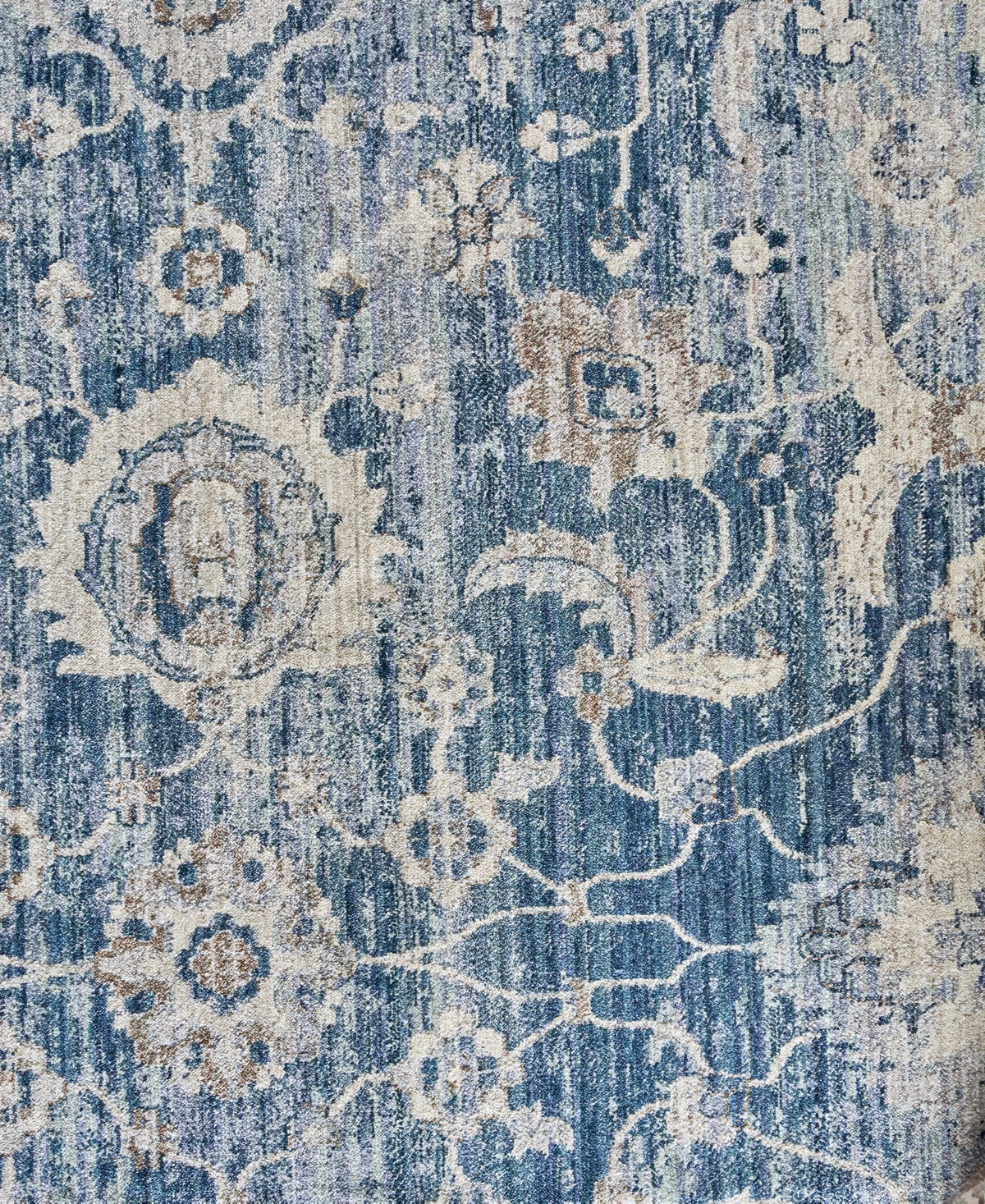 The Met X Exquisite Rugs Vintage Looms Vtl-72 6'x9' Area Rug In Blue,beige