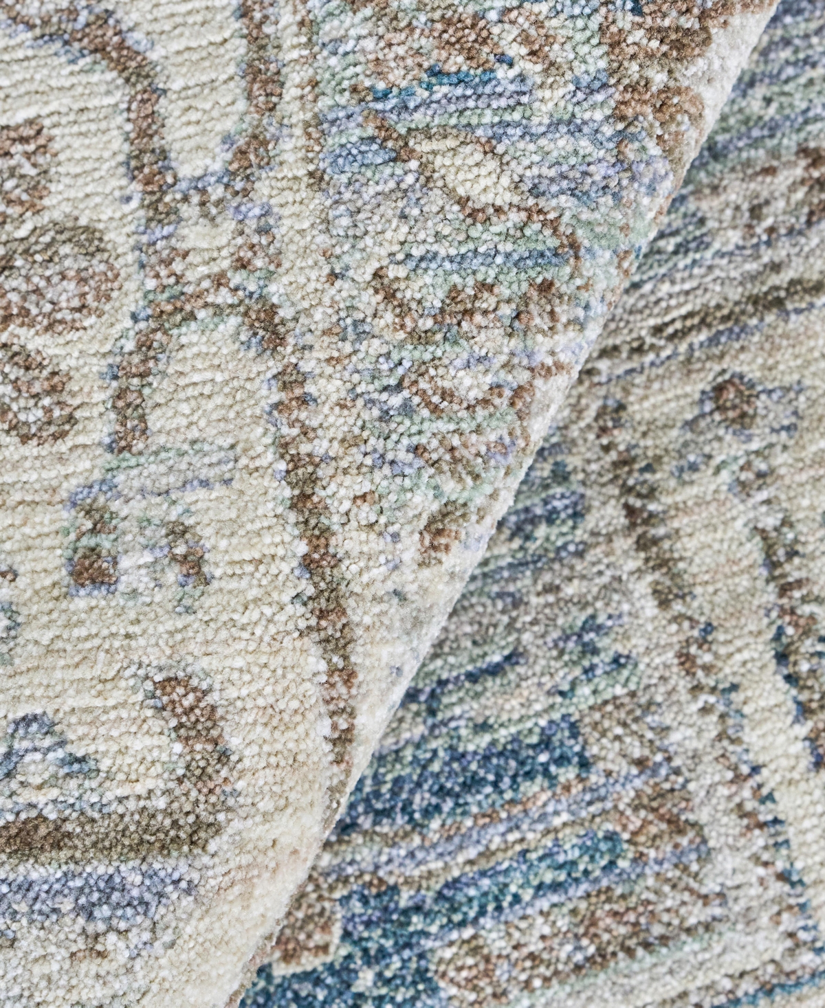 The Met X Exquisite Rugs Vintage Looms Vtl-77 8'x10' Area Rug In Blue,beige