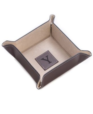 Brown Leather Snap Valet - Y