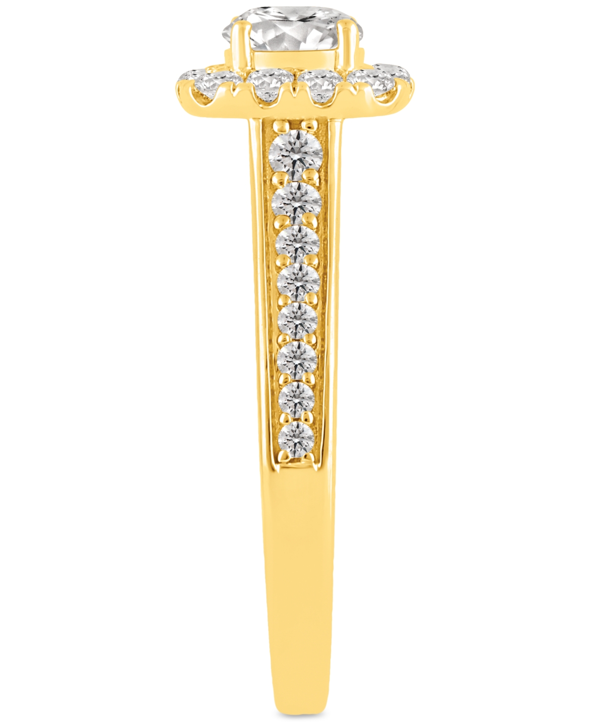 Macy's Diamond Halo Engagement Ring (1 Ct. T.w.) In 14k White Gold Or 14k Gold In Yellow Gold