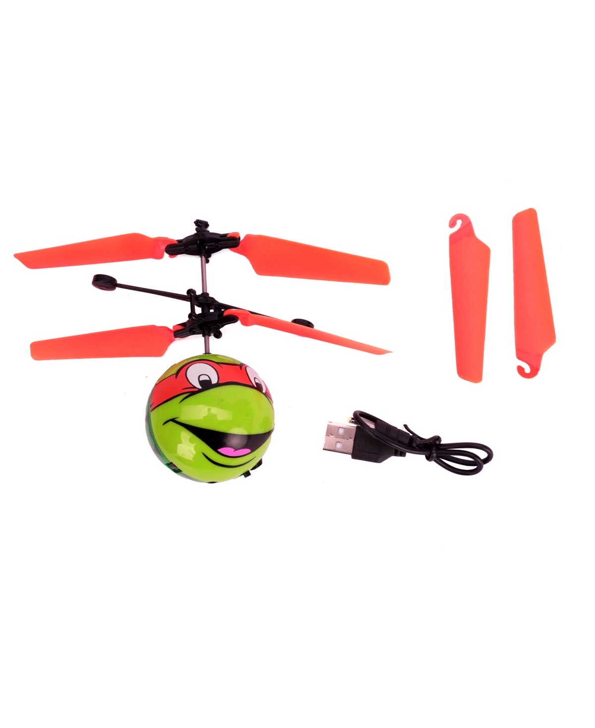 World Tech Toys Nickelodeon Tmnt Michelangelo Ufo Ball Helicopter In Multi