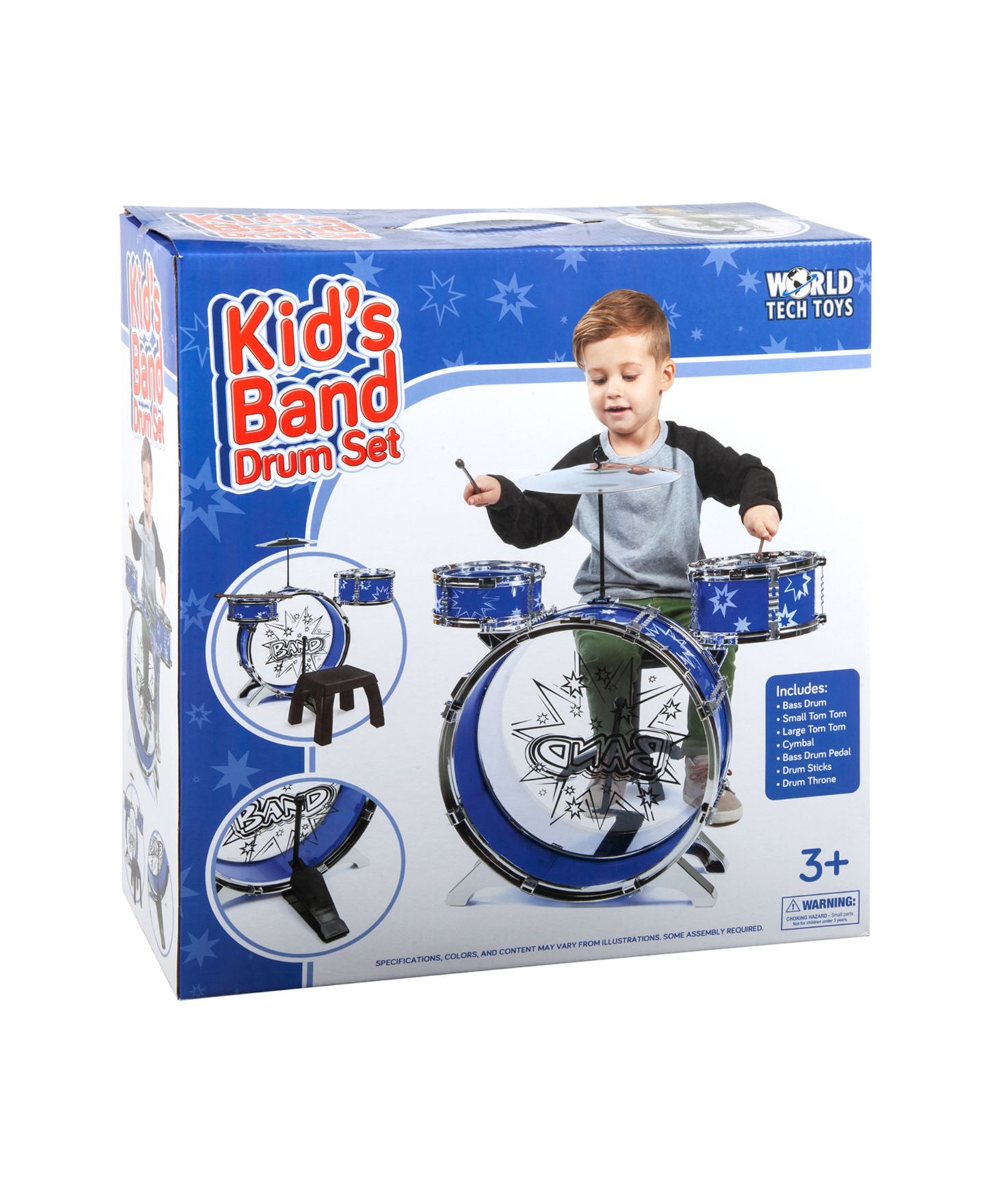 Детские игрушки World Tech Toys Big Band 7-Piece Drum Set, от 3 лет — фото 14