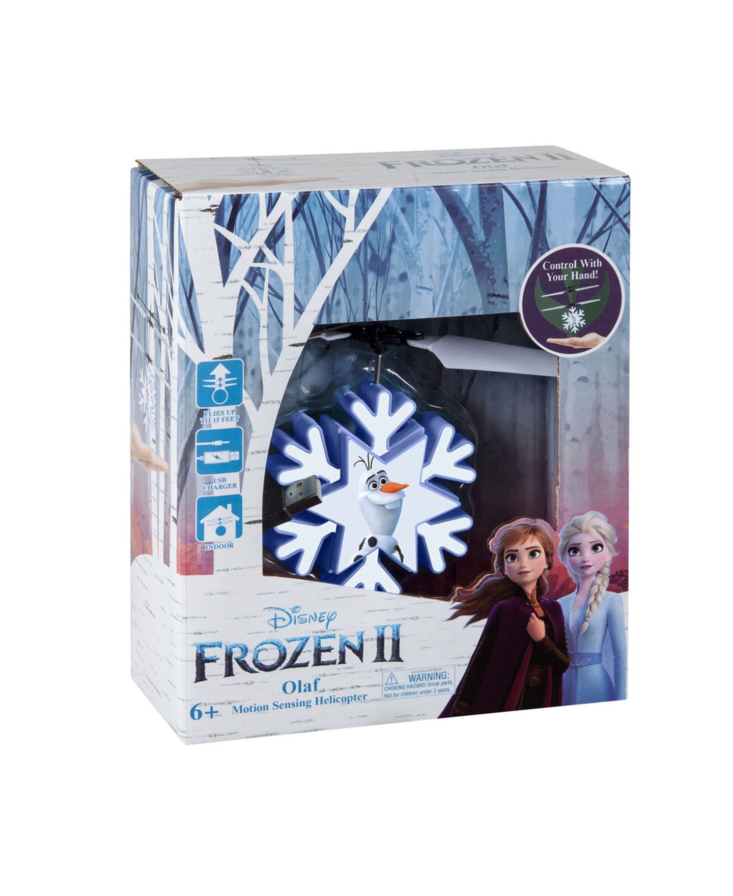 Детская игрушка World Tech Toys Disney Frozen Olaf Motion Sensing Remote Control Helicopter — фото 6