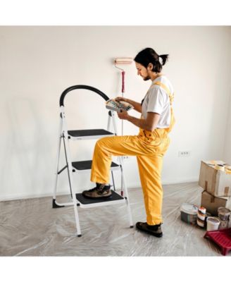 Heavy Duty Industrial Lightweight Folding Stool 3 Step Ladder